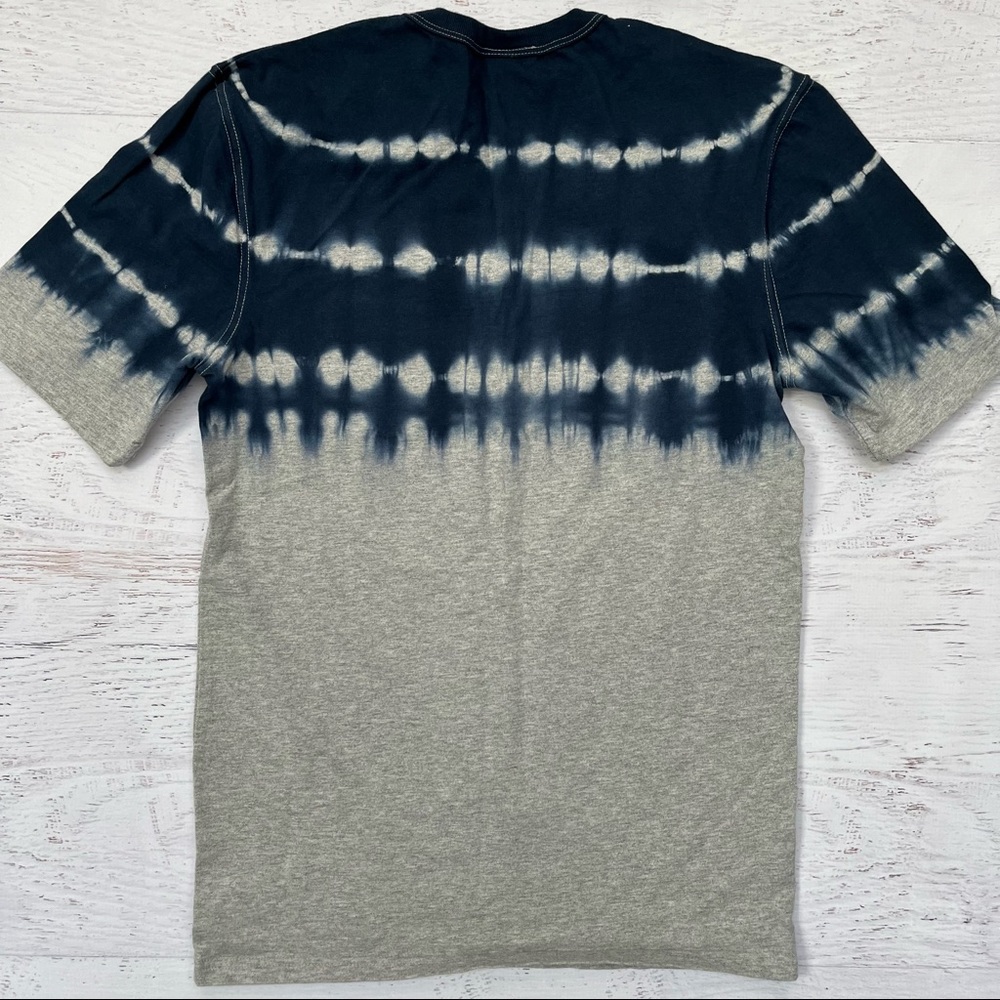 Mens Gray and Navy Tie Dye Champion T Shirt Size Small - Picture 3 of 3